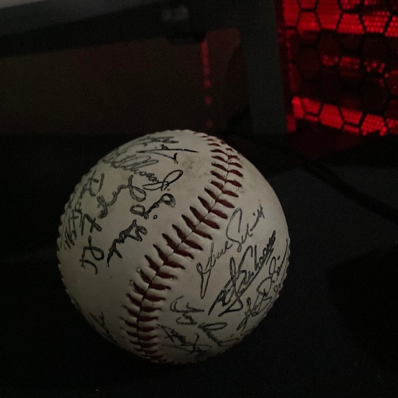 This is my favorite singed baseball but if anybody wants to buy it let me know - Picture 1 of 1